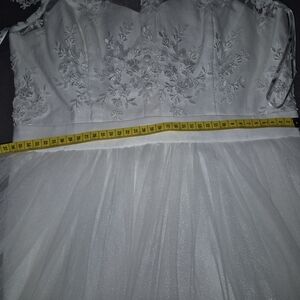 Chi Chi London Silver Satin Slip Skirt